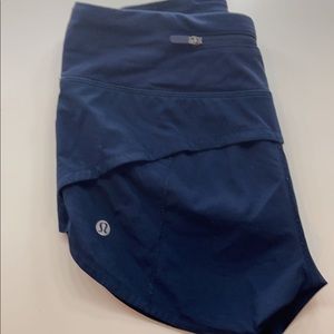 Hi, i grew out of these Navy blue LuluLemon Speed ups, low waisted, 2inch!